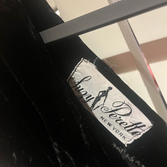 Vintage Suzy Perette velvet cocktail dress with beaded sleeves early 1950’s - Picture 6 of 6